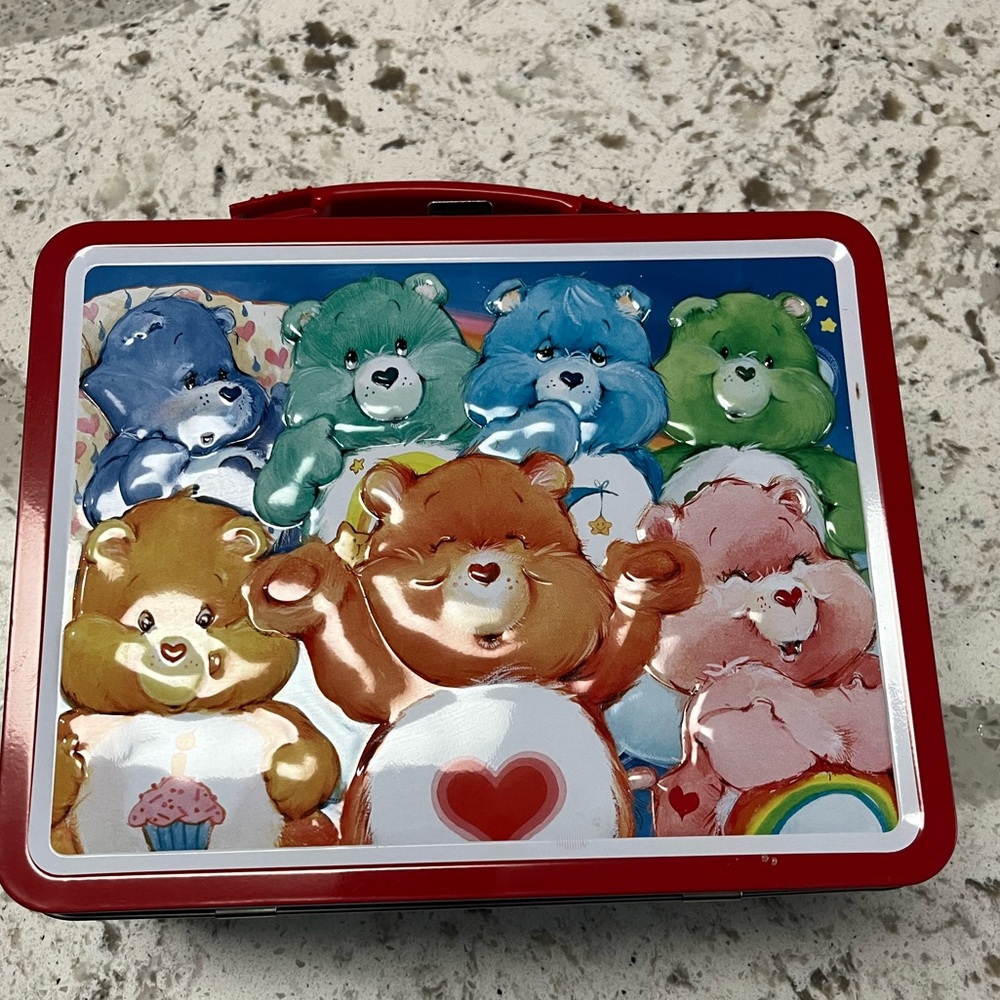 Care bear vintage tin case